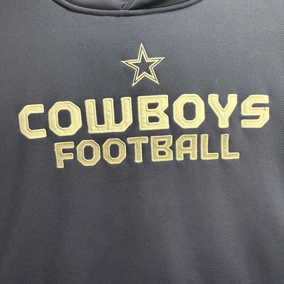 NFL Dallas Cowboys Reebok AUTHENTIC SIDELINE Hooded Sweatshirt Hoodie Sz 2XL - Picture 2 of 9